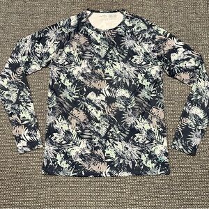 Reel Life Tropical Print Long Sleeve UV Top